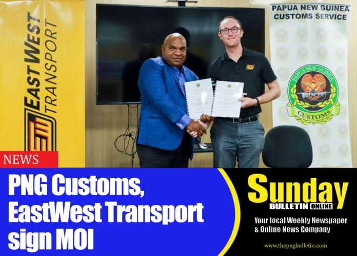 Caption: PNG Customs Service and EastWest Transport (EWT) sign a Memorandum of Intent (MOI) for the trial implementation of the Trusted Trader Program (TTP). - Photo EastWest Transport Caption: PNG Customs Service and EastWest Transport (EWT) sign a Memorandum of Intent (MOI) for the trial implementation of the Trusted Trader Program (TTP). - Photo EastWest Transport.