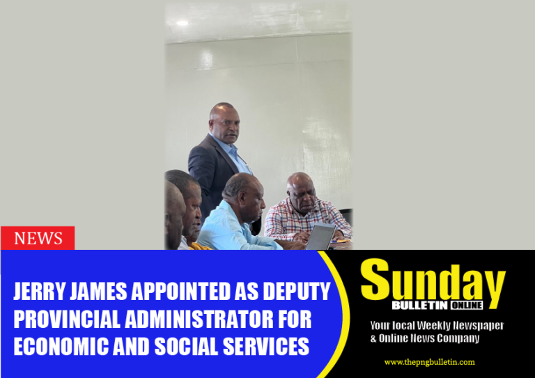 Jerry James Appointed as Deputy Provincial Administrator for Economic and Social Services