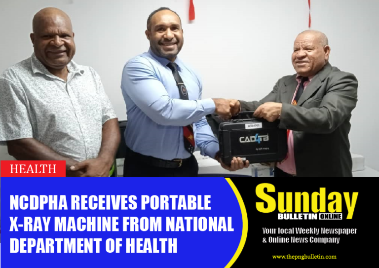 NCDPHA RECEIVES PORTABLE X-RAY MACHINE FROM NATIONAL DEPARTMENT OF HEALTH