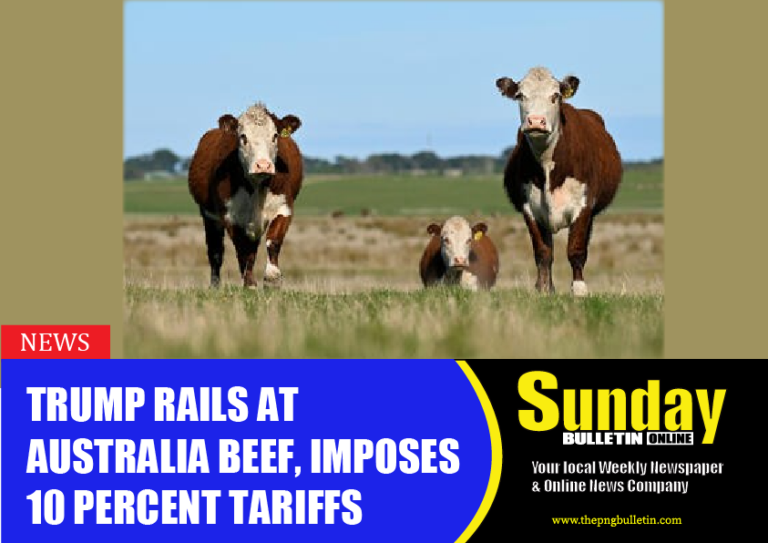 Trump rails at Australia beef, imposes 10pct tariffs