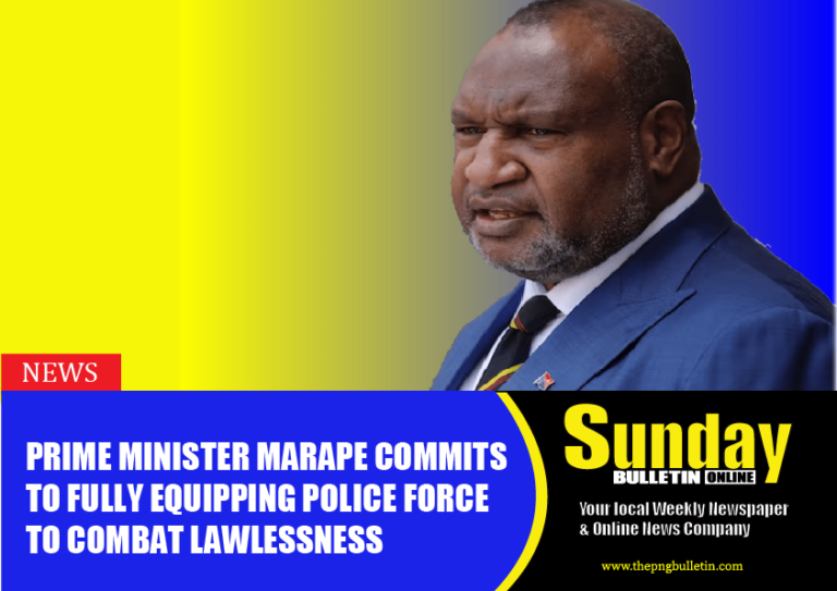 Prime Minister Marape Commits to Fully Equipping Police Force to Combat Lawlessness