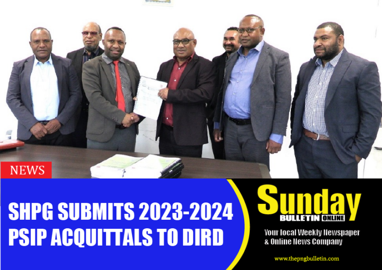 SHPG submits 2023-2024 PSIP acquittals to DIRD
