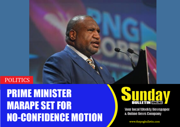 Prime Minister Marape set for no-confidence motion