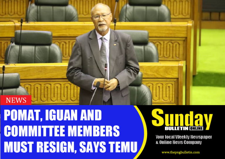 Pomat, Iguan and Committee Members Must Resign, says Temu