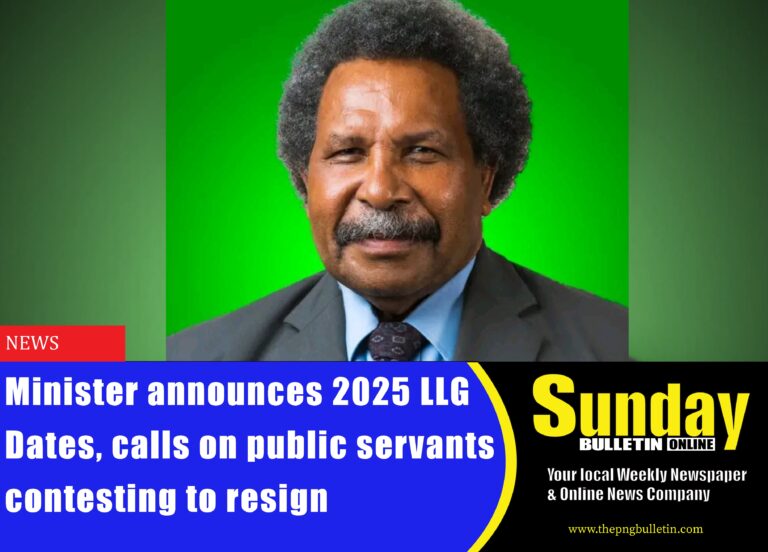 Minister for Local level and Government Affairs Soroi Marepo Eoe