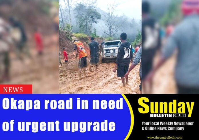 Caption: The current face of Okapa road. Photo supplied