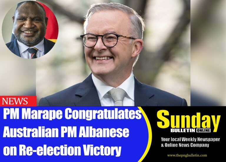 Caption: Re-elected Australian Prime Minister Anthony Albanses has been congratualetd on his re-election by PNG Prime Minister Hon. James Marape.