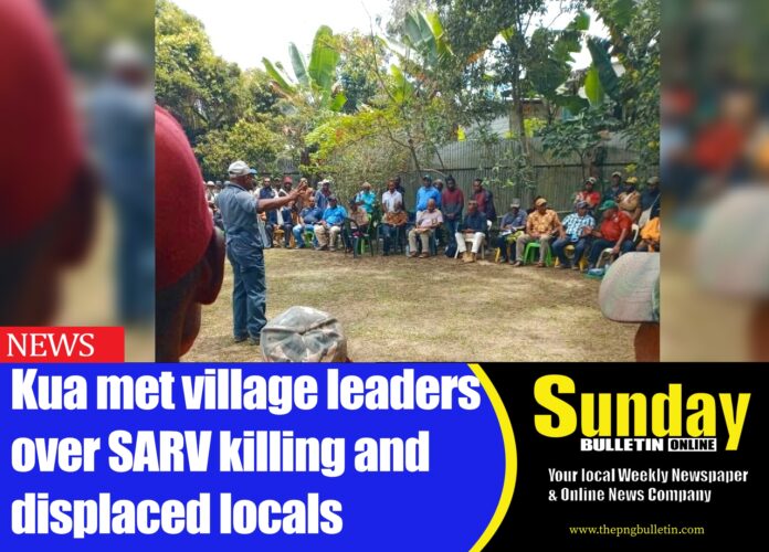 Pictures: Sinesine Yongomugl MP Kerenga Kua gathered over 700 locals addressing SARV in Kundiawa district last week, Pictures: Sinesine Yongomugl MP Kerenga Kua gathered over 700 locals addressing SARV in Kundiawa district last week.