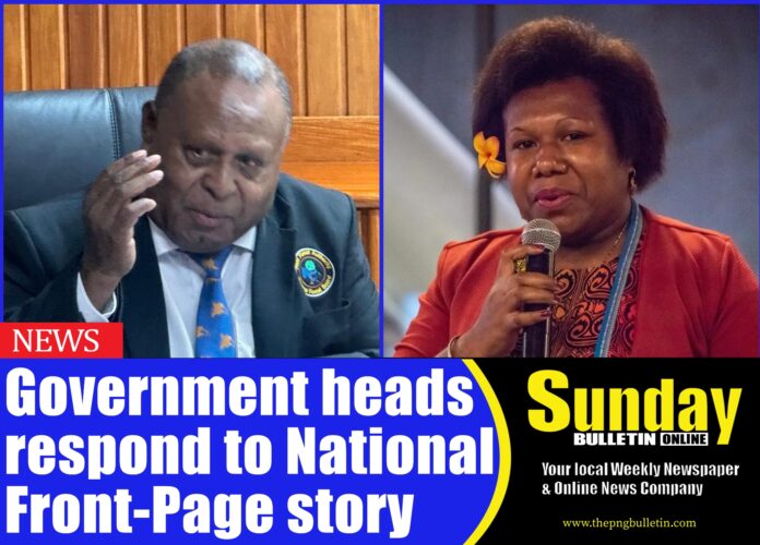 From L to R; Managing Director for PNG Forest Authority (PNGFA) John Mosoro and the Managing Director for Climate Change and Development Authority (CCDA) Debar Sungi have responded to a front page story on a weekly daily. Pictures supplied. From L to R; Managing Director for PNG Forest Authority (PNGFA) John Mosoro and the Managing Director for Climate Change and Development Authority (CCDA) Debar Sungi have responded to a front page story on a weekly daily. Pictures supplied.