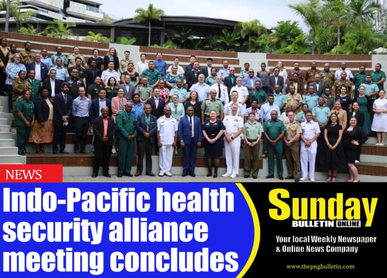 THE Indo-Pacific health security alliance (IPhsa) meeting in Port Moresby. Picture supplied by Australian High Commission Media Team.
