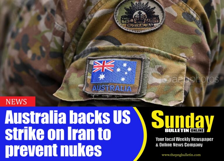 Australia has called for diplomacy and dialogue in the Middle East after backing US strikes in Iran. (Dave Hunt/AAP PHOTOS)