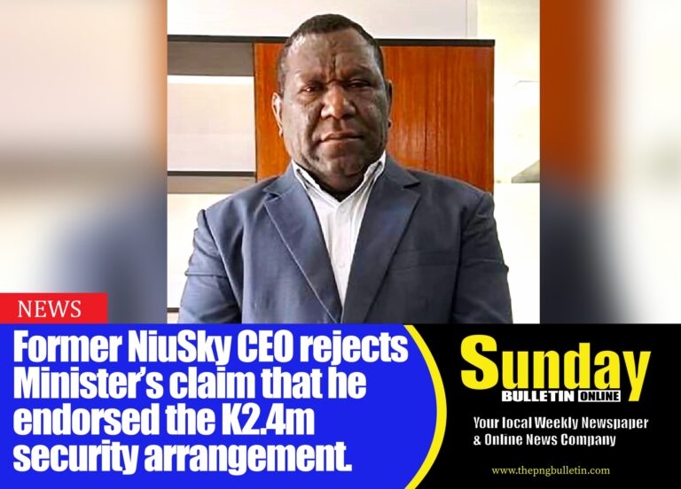 FORMER NiuSky Pacific Ltd Chief Executive Officer Jordan Imal. Photo supplied.