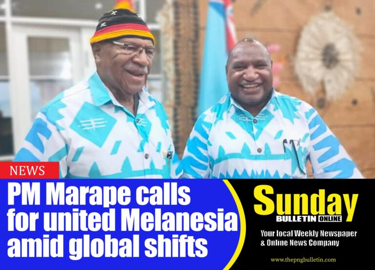 New Chairman of MSG and Prime Minister of Fiji Sitiveni Rabuka and PNG Prime Minister James Marape sharing a light moment. Photo supplied.