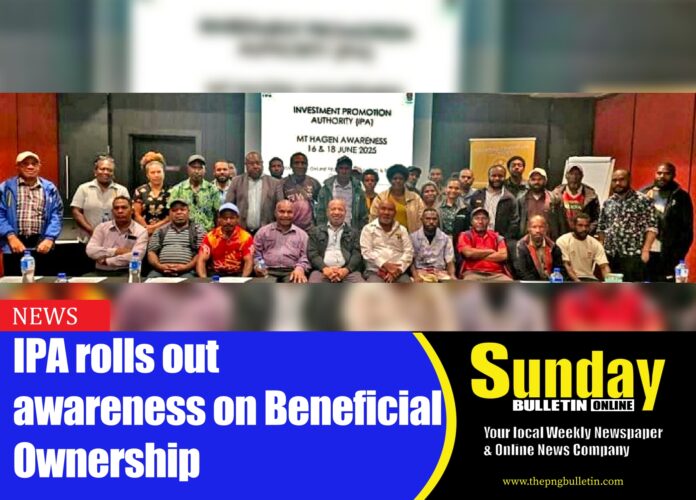 IPA team and participants in the Mt. Hagen awareness. Photo supplied.