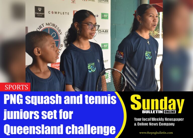 Squash Trio, from left to right: Danzel Romanong, Leonie Cox, and Gabriella Cox. Photo by Gabriel Katuho.