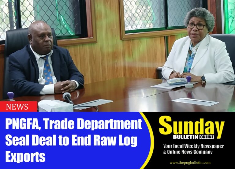 PNGFA MD and DITI Secretary at the MOU signing yesterday. Photo by Orchy Rex.