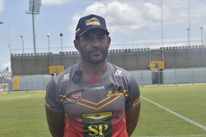 SP PNG Hunters coach Paul Aiton. PNG Bulletin File Pic.