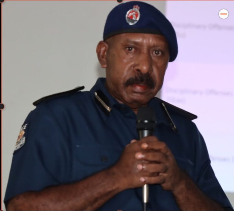 Chief Inspector Jefferey Lemb said the 17 suspects were arrested by Kikori police in connection with the May 2025 incident. Picture supplied.