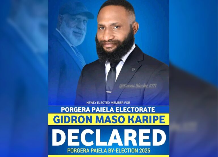 Gidron Karipe reclaims his late father’s Porgera-Paiela seat