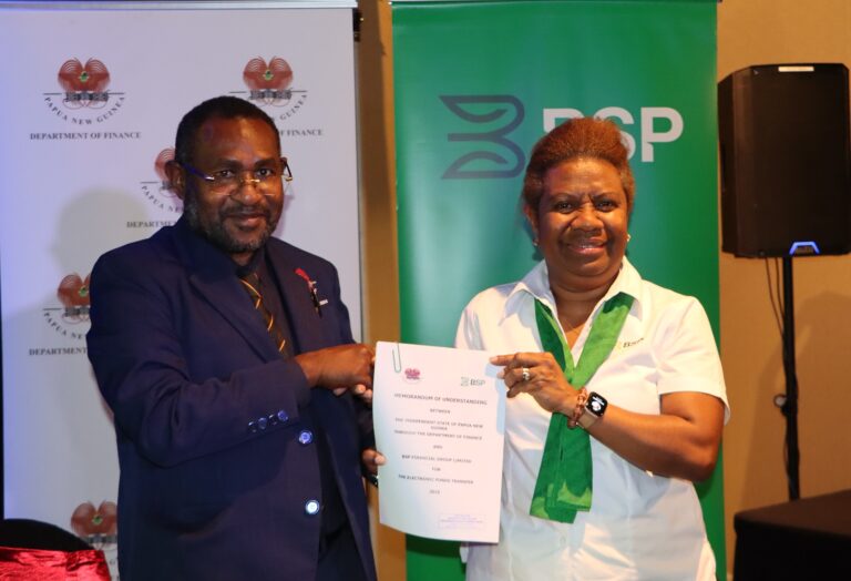 DOF signs MOU between BSP Financial Group on Dept EFT