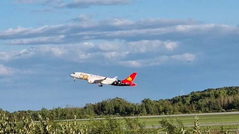 First Air Niugini Airbus A220 departs Canada on maiden flight to PNG