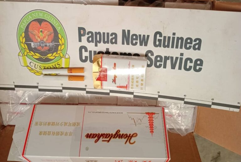 PNG Customs seized 3.5 million illicit tobacco sticks