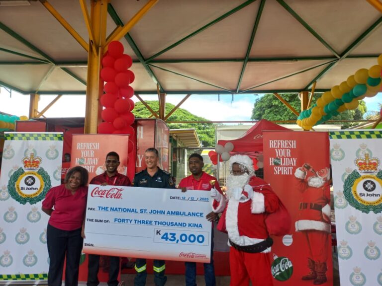 Coca-Cola PNG presents K43,000 to National St John Ambulance