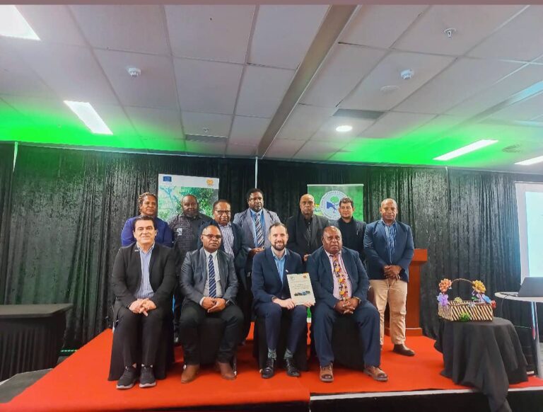 PNGFA staff at the launching of website and communication , knowledge management and visibility strategy at APEC Haus. Picture supplied.