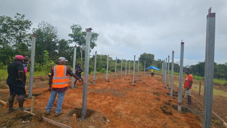 Construction starts on double classroom for Ioma Junior High School