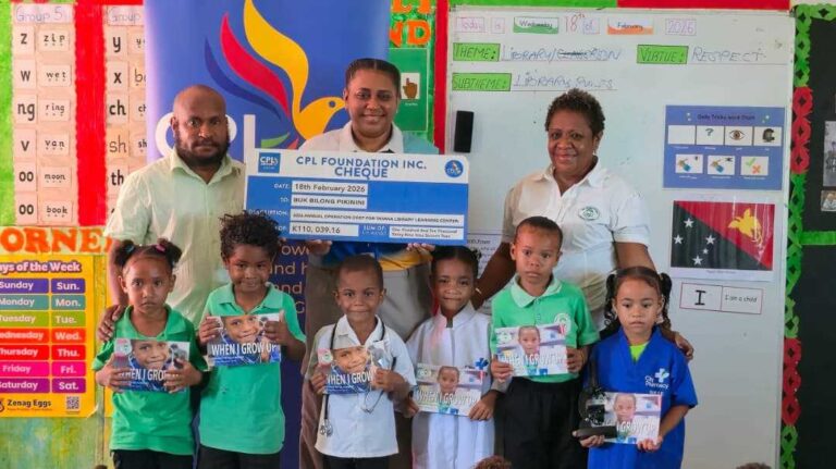 CPL Foundation presents K110,000 to Buk bilong Pikinini for Tatana Library Learning Centre