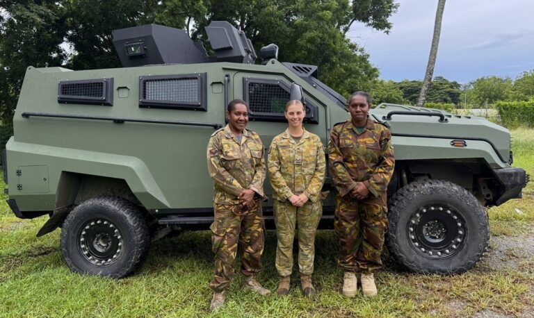 Women step forward in PNGDF armored vehicle training