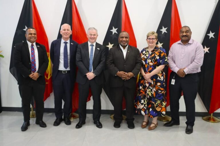 Prime Minister Marape welcomes Santos CEO Kevin Gallagher