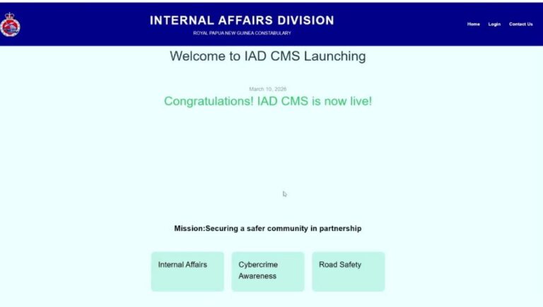 RPNGC launched Internal Affairs Division Case Management System
