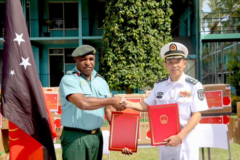 PNGDF receives K1m medical boost from Chinese hospital ship