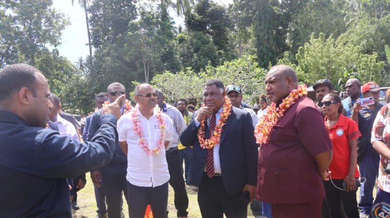 Prime Minister James Marape Arrives in Biala, Nakanai District, WNBP