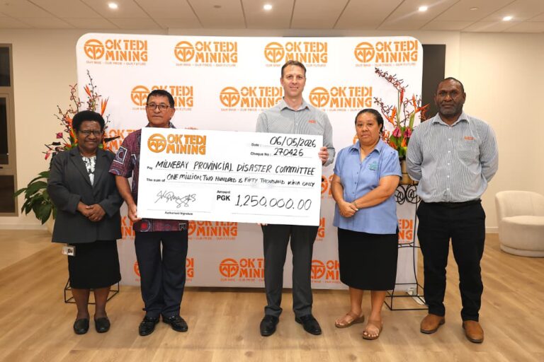 Ok Tedi donates K1.25 million to Milne Bay disaster relief support