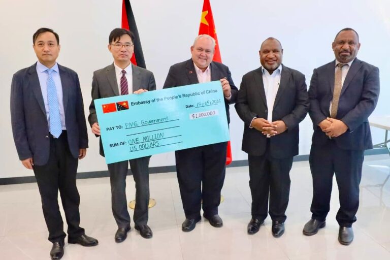 China presents US$1 million Cyclone Maila assistance to PNG