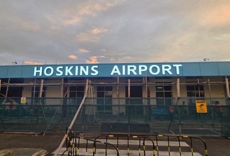 Hoskins Airport upgrade reaches 57 percent completion, temporary flight restrictions in place