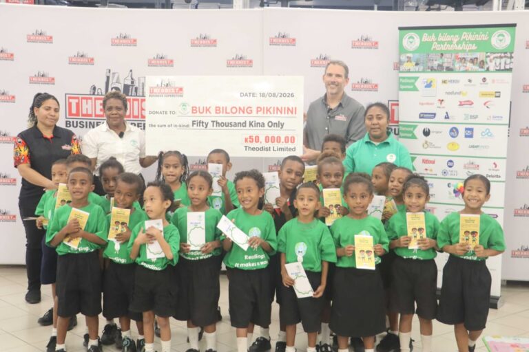 Theodist Reinforces Commitment to Education and Literacy with K50,000 Support to Buk bilong Pikinini for Book Week