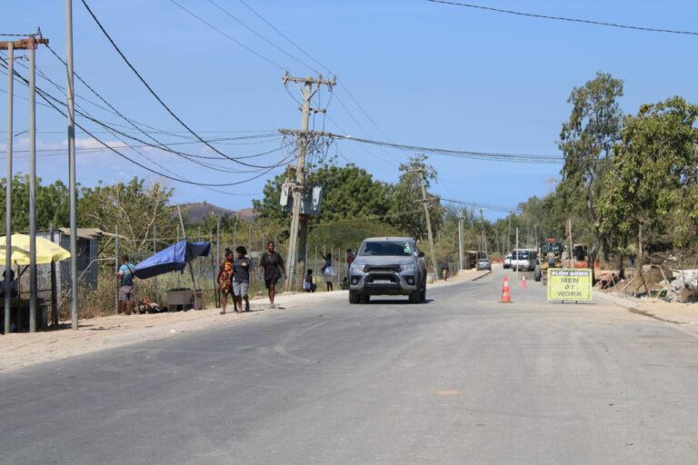 Tkatchenko commends NCDC for the Gereka road project