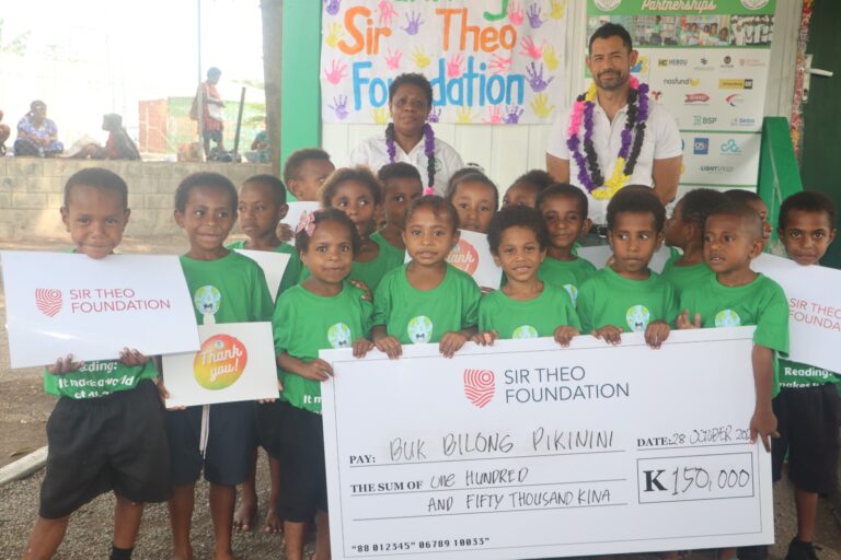 Sir Theo Foundation Supports Buk bilong Pikinini with K150,000 for Community Nutrition Education